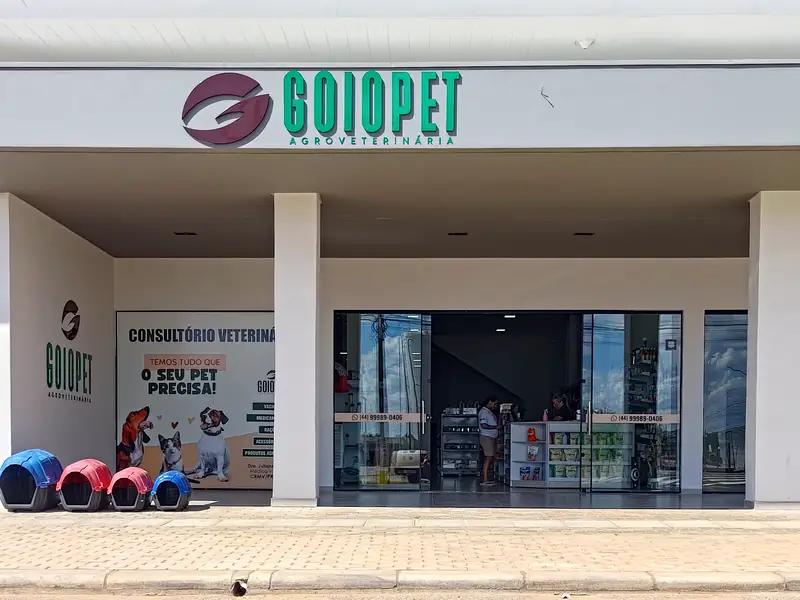 Fachada da Goiopet Agroveterinária em Goioerê