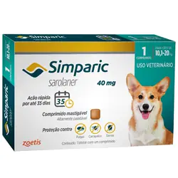 Caixa de antipulgas Simparic