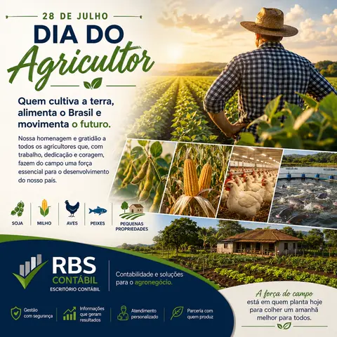 Post da RBS Contábil em homenagem ao Dia do Agricultor