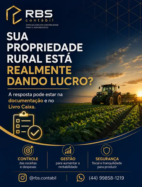Post da RBS Contábil: sua propriedade rural está realmente dando lucro? A resposta pode estar na documentação e no Livro Caixa.
